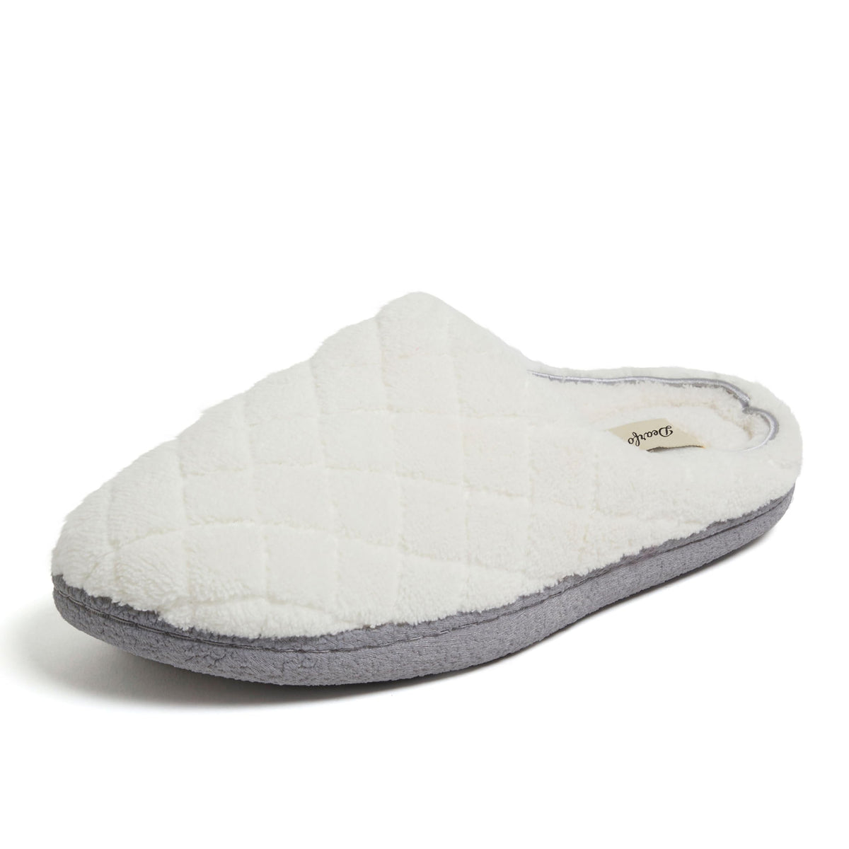 Leslie Terry Clog House Shoes with Memory Foam, Indoor Slippers with Wide Widths