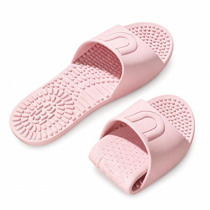 Shower Shoes Travel Foldable Portable Non Slip Slippers for Hotel Guests Swimming Spa Unisex Men Women Lightweight EVA Bathroom Slides Quick Drying Water Resistant Footwear