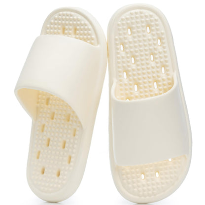 GOEWY Shower Shoes with Drain Holes Massage Granules for Women Men