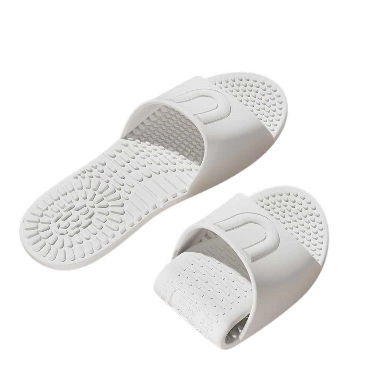 Shower Shoes Travel Foldable Portable Non Slip Slippers for Hotel Guests Swimming Spa Unisex Men Women Lightweight EVA Bathroom Slides Quick Drying Water Resistant Footwear