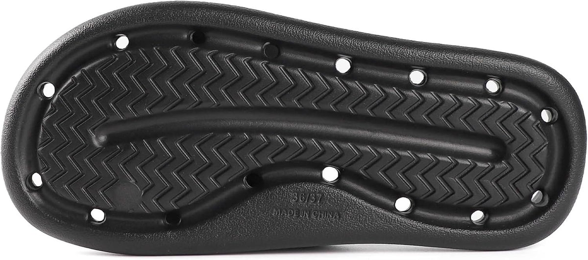 Unisex Arch Support Shower Shoes with Drain Holes Slides