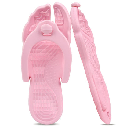 ZOORON Flip Flops for Women Men Travel Slippers Shower Shoes Foldable Bathroom Camp Beach Sandals Lightweight Non-Slip Quick Dry