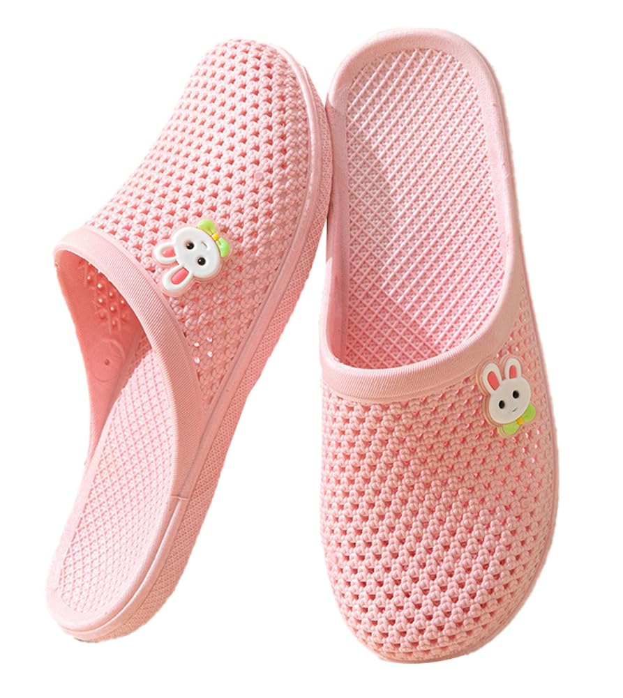 Caistre Bath Slippers with Holes Women Lightweight Slide Sandals Indoor Outdoor Bath Slippers Non Slip House Shoes Pool Beach