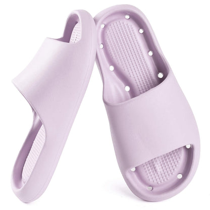 Unisex Arch Support Shower Shoes with Drain Holes Slides