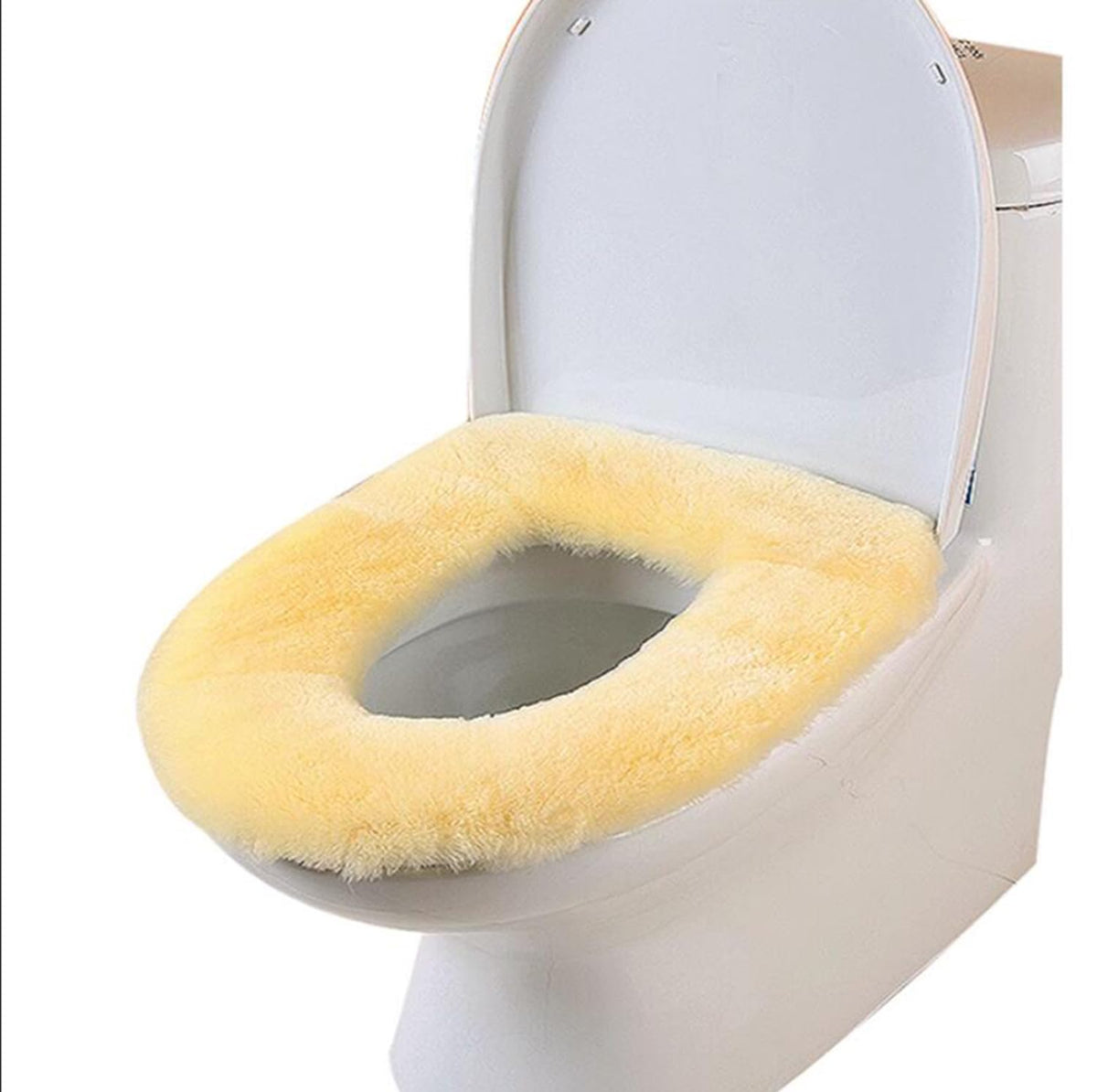 U&M 100% Pure Wool Toilet Seat Cushion Soft Warm