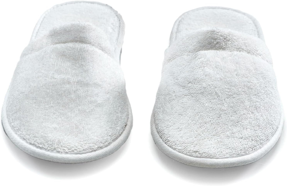 ESKYMODE Men's Terry Cotton Bath Slippers, Travel Hotel Slippers for Men