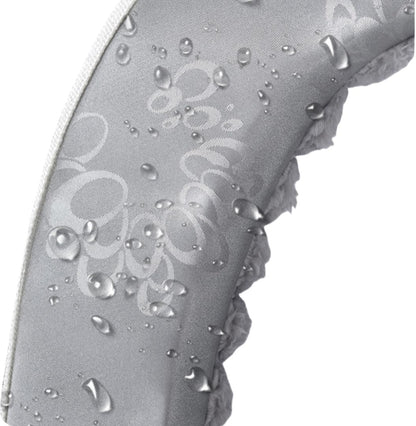 Toilet Seat Warmer Cover,Bathroom Soft Thicker Warmer with Zipper Snaps Fixed Stretchable Washable Fiber Cloth Toilet Seat Covers Pads Easy Installation& Cleaning (Gray)