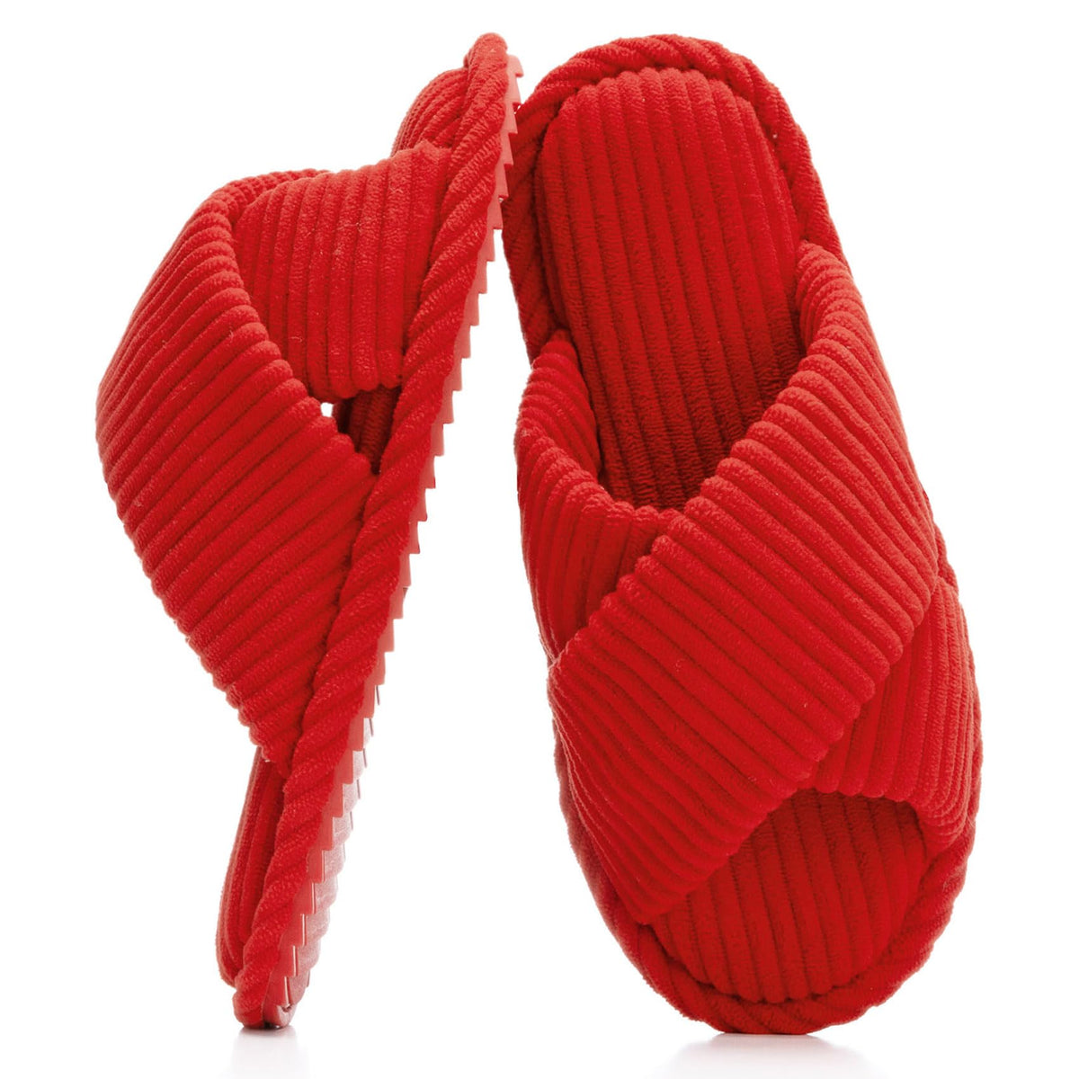 GOEWY Slippers for Women with Memory Foam Open toe House Bedroom Shoes
