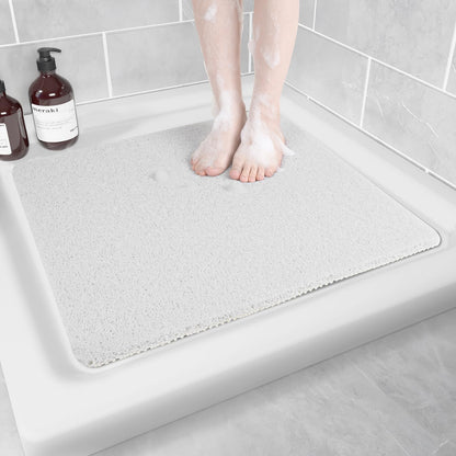 Hargiis Non Slip Bathtub Mat, Anti Slip Shower Mat, Fast Drying Bath Tub Mats, Foot Scrubber Mat, Anti Slip Mat for Tub, Floor, Bathroom, Home, Kitchen, Hotel (Beige 24"x16")
