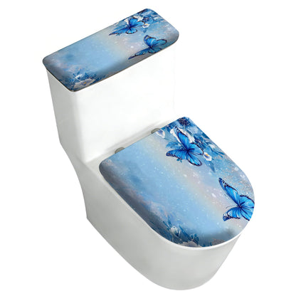 2 pack Toilet Lid Cover & Tank Lid Cover,Fits Standard & Elongated Toilet