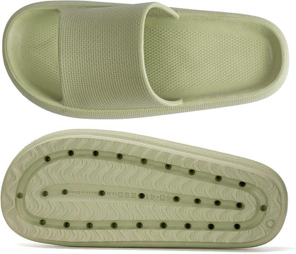 Happy Lily Shower Shoes Men & Women Non Slip, Supper Soft Open Toe House Slippers Shower Sandals, Bedroom Slippers for Women and Men
