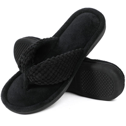 ULTRAIDEAS Women's Popcorn Flip Flop House Slipper with Memory Foam, Gift for Women Mom