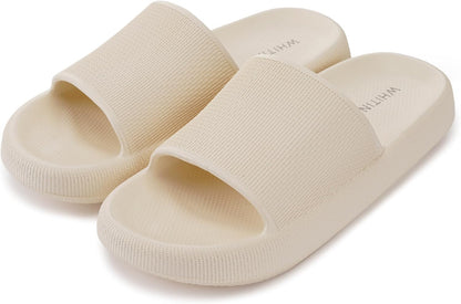 WHITIN Women's Slides with Cushioned Thick Sole Slippers for Home Wear Y13