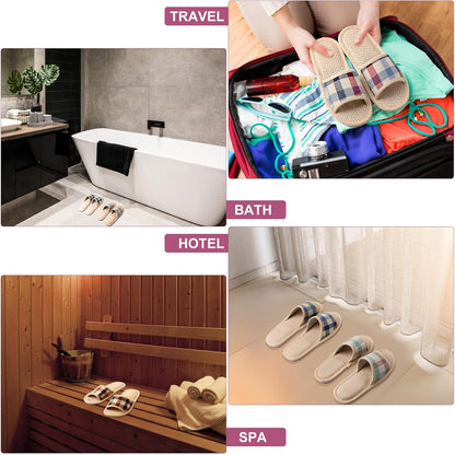 Tessco for you 10 Pairs Open Toe Guest Slippers Washable