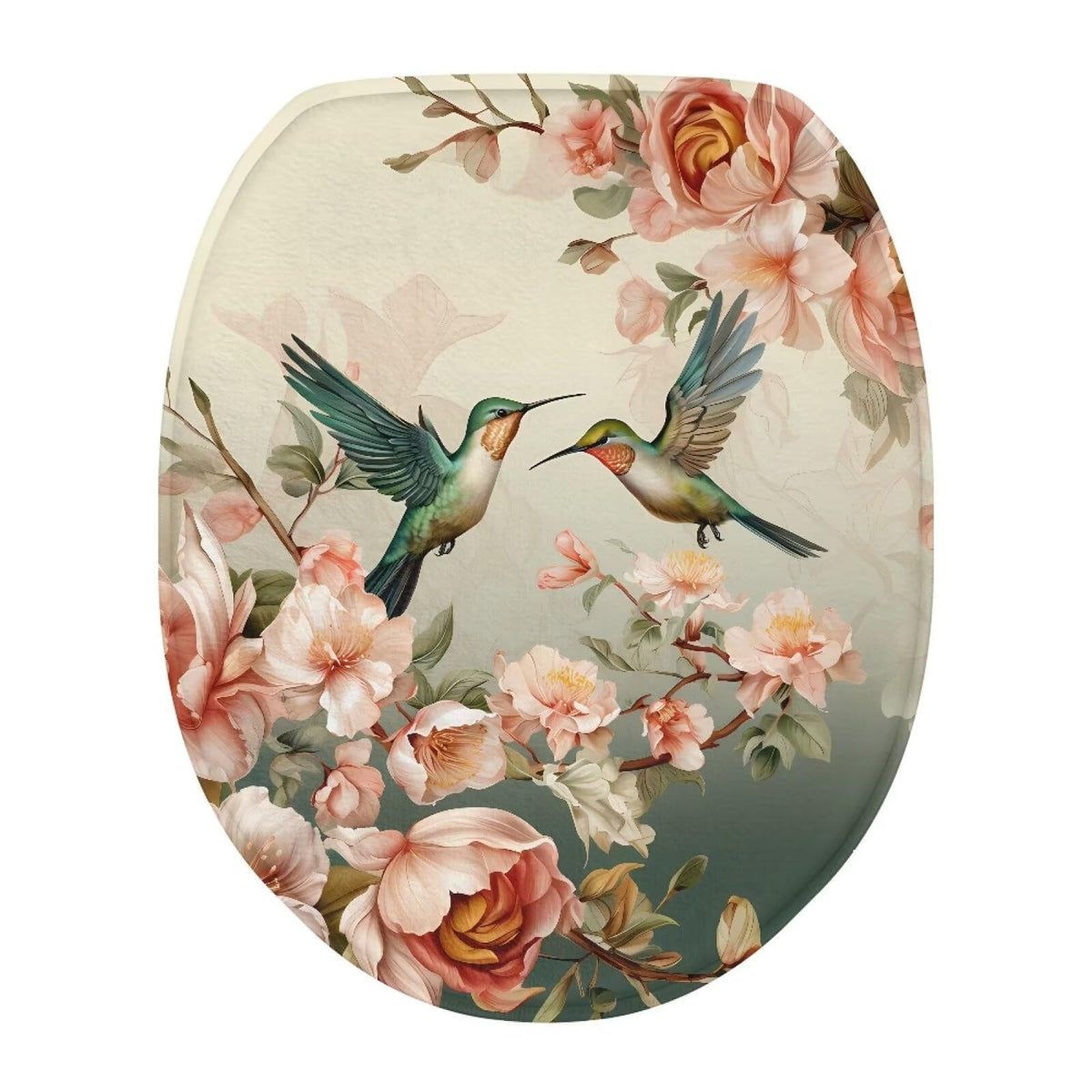 Toilet Lid Covers for Bathroom Elongated Cat Irises Thick Toilet Seat Lid Cover Elongated Oval Round Soft Fabric Toilet Seat Lid Cover with Elastic Edges Machine Washable