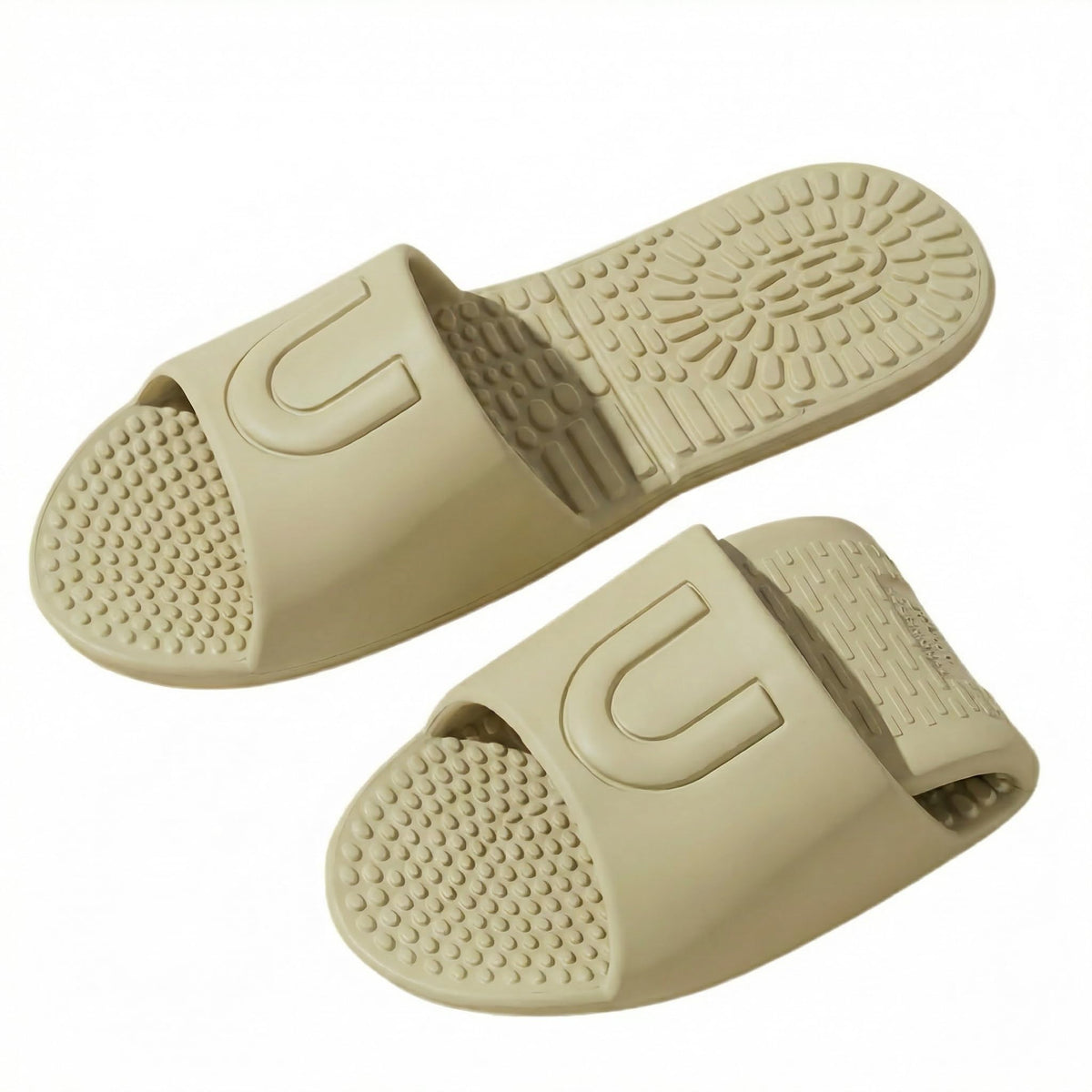 Shower Shoes Travel Foldable Portable Non Slip Slippers for Hotel Guests Swimming Spa Unisex Men Women Lightweight EVA Bathroom Slides Quick Drying Water Resistant Footwear