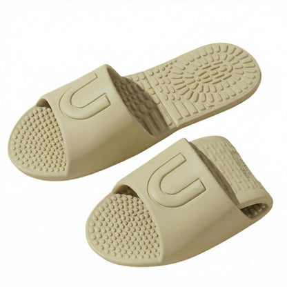 Shower Shoes Travel Foldable Portable Non Slip Slippers for Hotel Guests Swimming Spa Unisex Men Women Lightweight EVA Bathroom Slides Quick Drying Water Resistant Footwear