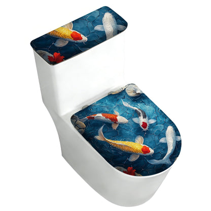 2 pack Toilet Lid Cover & Tank Lid Cover,Fits Standard & Elongated Toilet