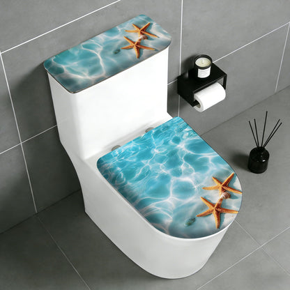 2 pack Toilet Lid Cover & Tank Lid Cover,Fits Standard & Elongated Toilet