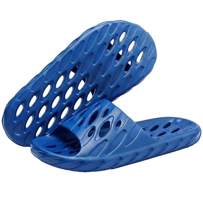 Mens Shower Shoes,Quick Dry Slides for Men Pool Slipper with Drain Holes