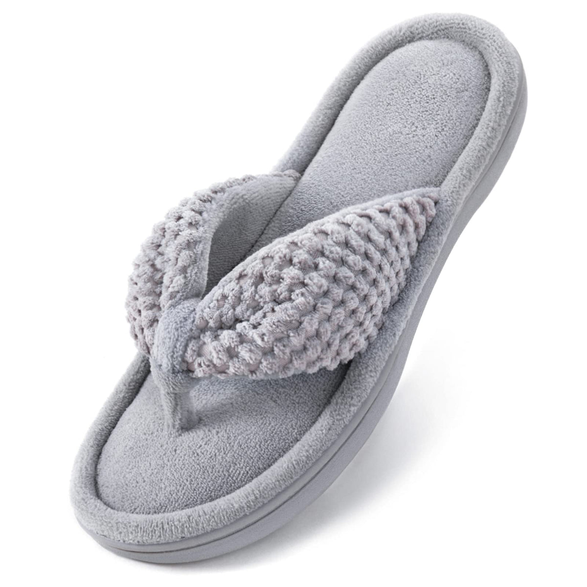 ULTRAIDEAS Women's Popcorn Flip Flop House Slipper with Memory Foam, Gift for Women Mom