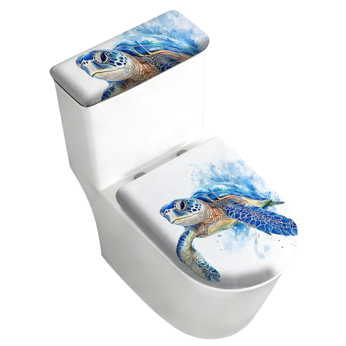 2 pack Toilet Lid Cover & Tank Lid Cover,Fits Standard & Elongated Toilet