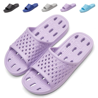 Aoowoll Shower Shoes for Men and Women Non-Slip Sandals Bathroom Slippers