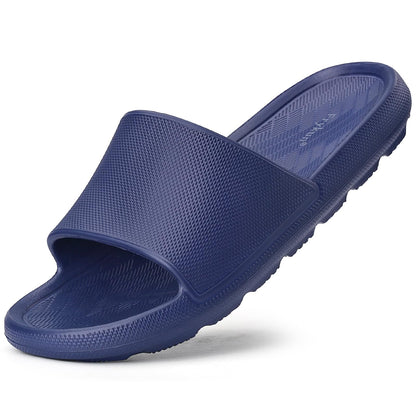 Frykun Shower Slides for Men and Women,Non-slip Sandals with Arch Support