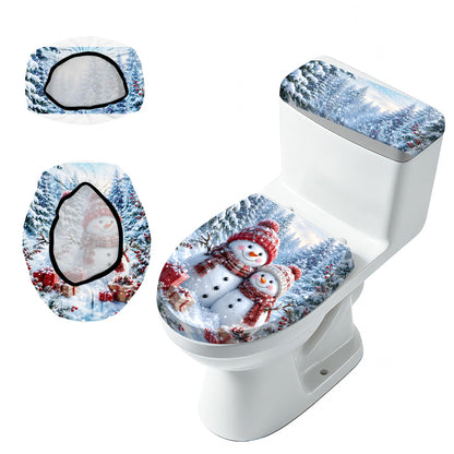 2 Piece Toilet Seat Cover Set with Tank Cover for Bathroom Decor