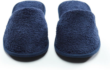ESKYMODE Men's Terry Cotton Bath Slippers, Travel Hotel Slippers for Men