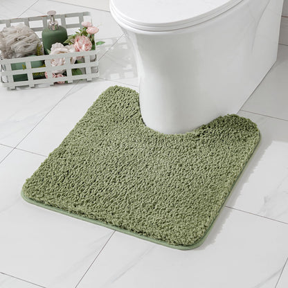 MIULEE Teal Bathroom Rugs Soft Small Microfiber Bath Mat 16x24 Inch