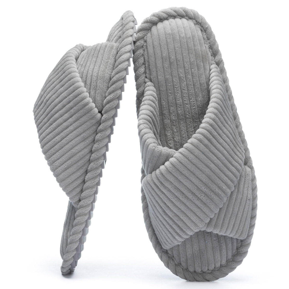 GOEWY Slippers for Women with Memory Foam Open toe House Bedroom Shoes