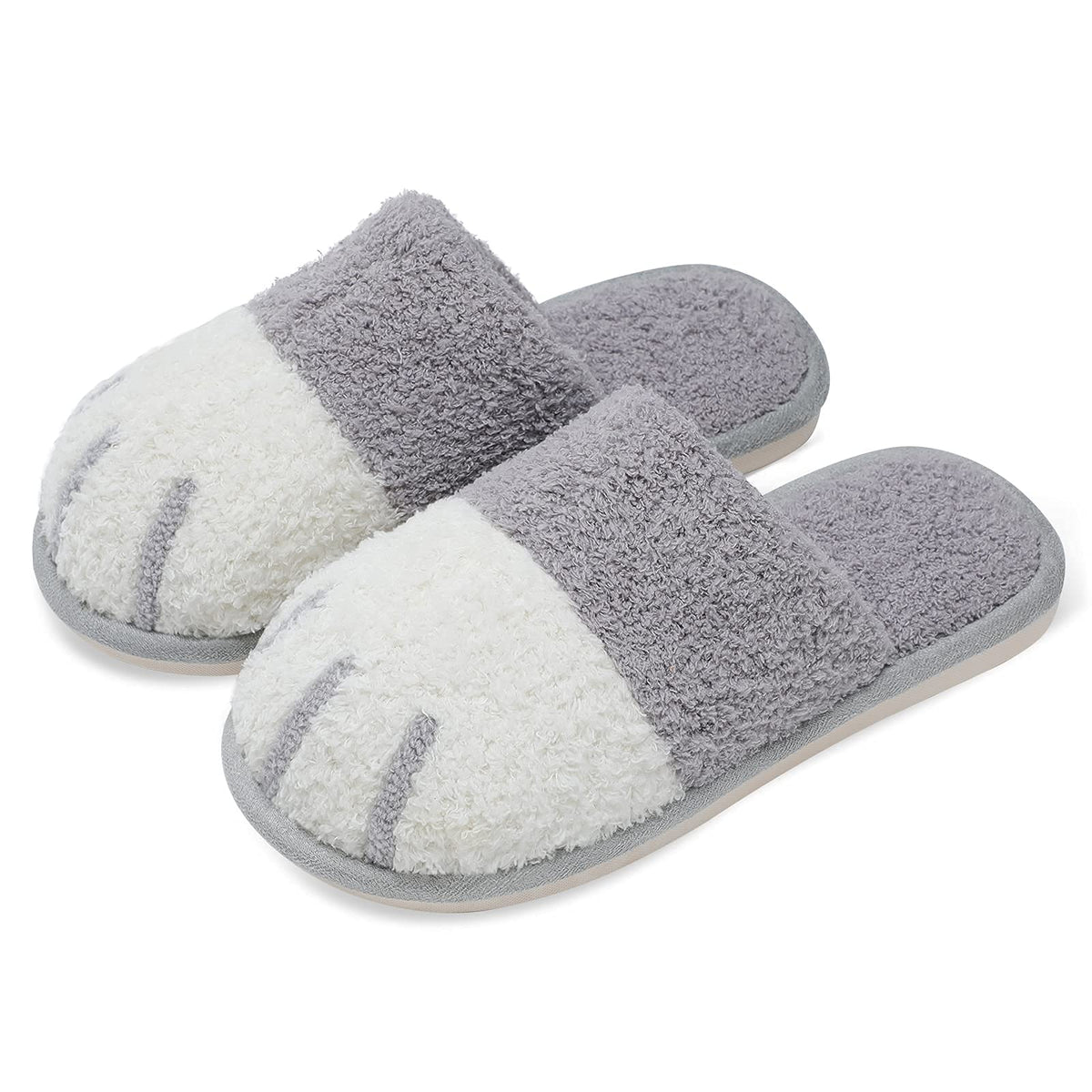 SINNO Cute Animal Slippers for Women Indoor Outdoor Memory Foam House Slipper Soft Warm Cozy Fuzzy Bedroom Non-Slip Shoes Christmas Gift ladies