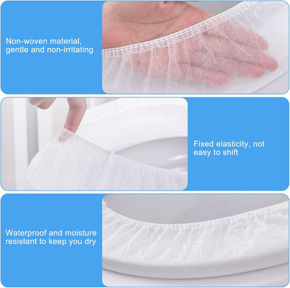 20 Pack Disposable Toilet Seat Covers for Travel Public Toilet Hospital,Portable Waterproof (Individual Package)