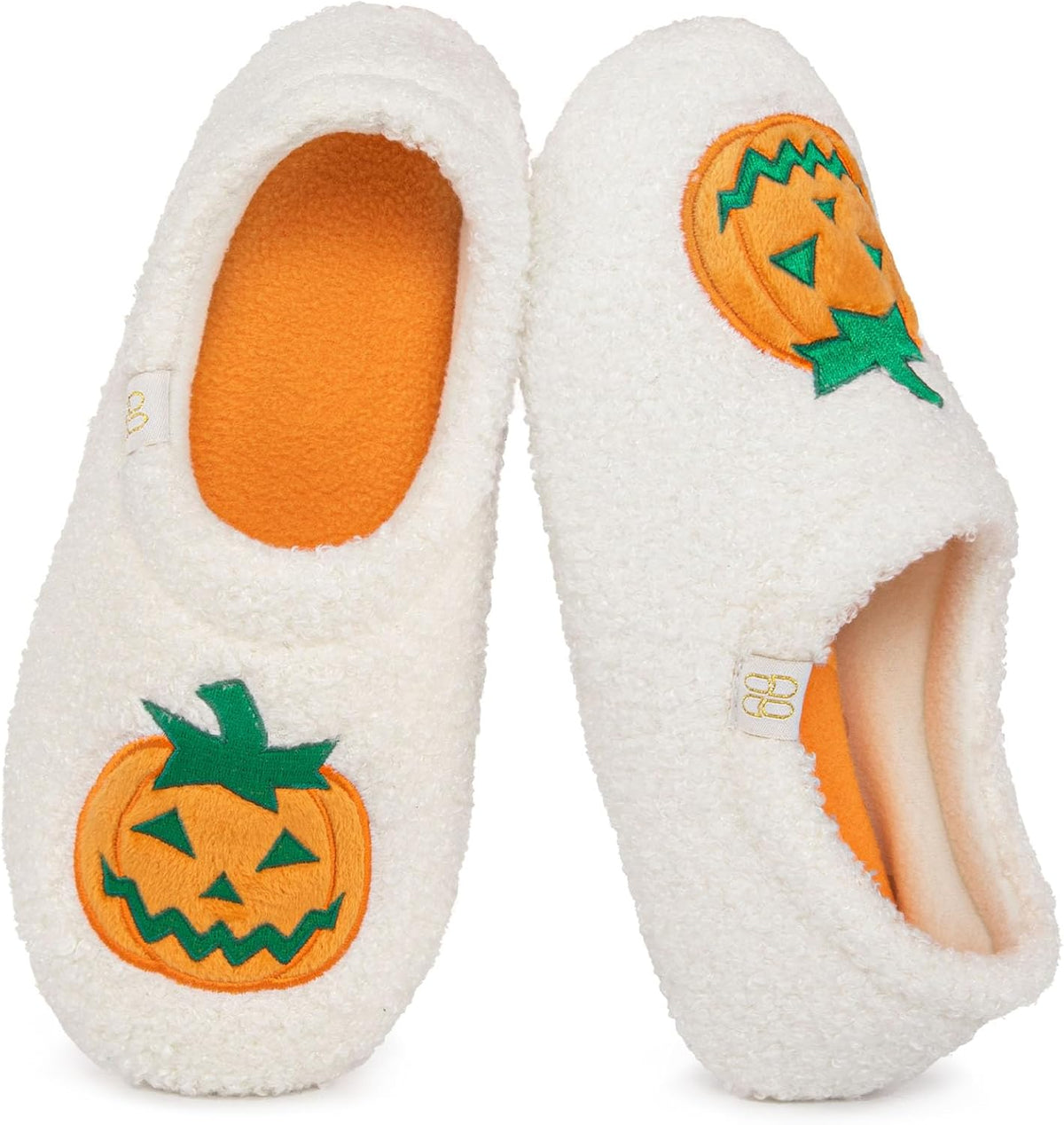 HomeTop Women's Fuzzy Curly Fur Fleece Lining Memory Foam Loafer Slippers
