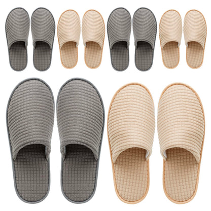 OSTADARRA 6-10 Pairs Spa Slippers, Non Slip Disposable Slippers For Guest