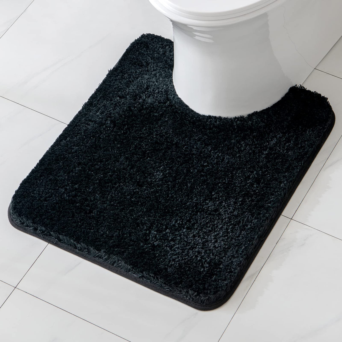 MIULEE Teal Bathroom Rugs Soft Small Microfiber Bath Mat 16x24 Inch