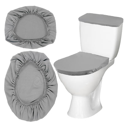 Toilet Tank Cover and Toilet Lid Cover Washable Toilet Cover Set with Elastic Bottom Soft Stretch Fabric Cover for a Lid Toilet Tank Toilet Top Cover Back of Toilet Tank Cover Replacement (Green)