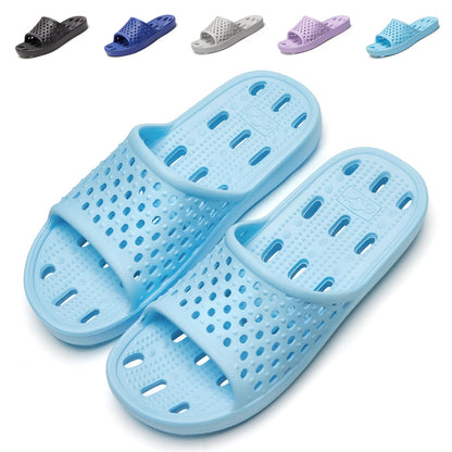 Aoowoll Shower Shoes for Men and Women Non-Slip Sandals Bathroom Slippers