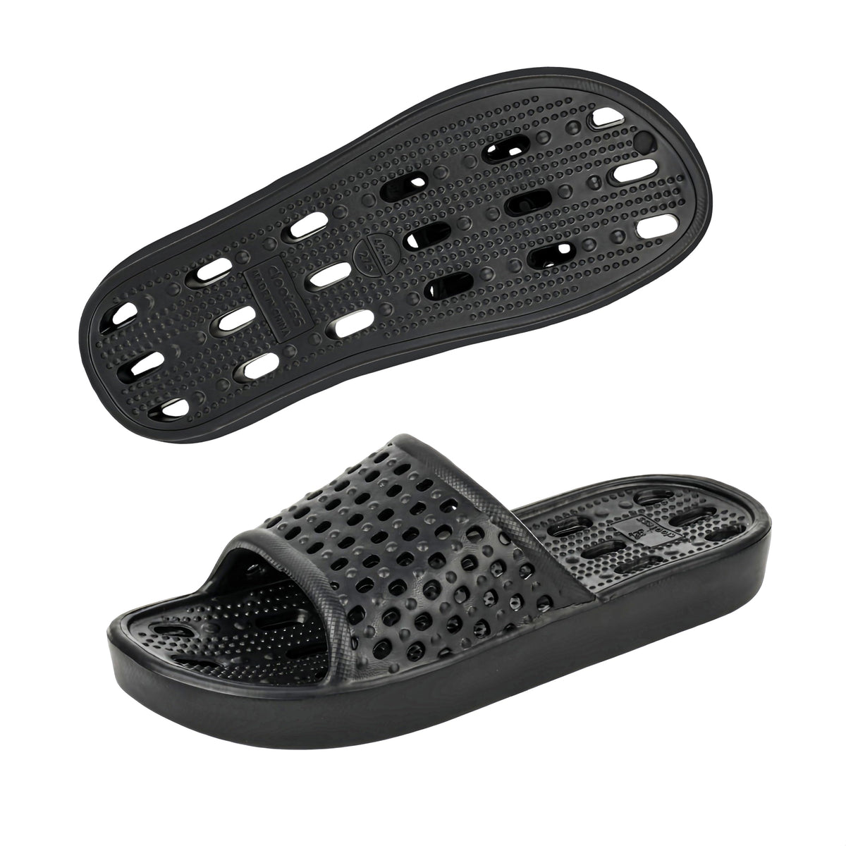Shower Shoes for Men and Women,Non-Slip Quick-Dry Bath Slippers with Drain Holes,Lightweight Pool, Gym, Bathroom & College Dorm Sandals