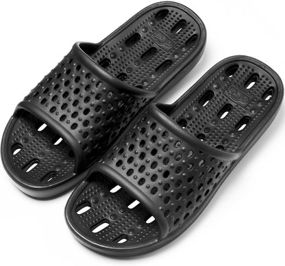 Aoowoll Shower Shoes for Men and Women Non-Slip Sandals Bathroom Slippers
