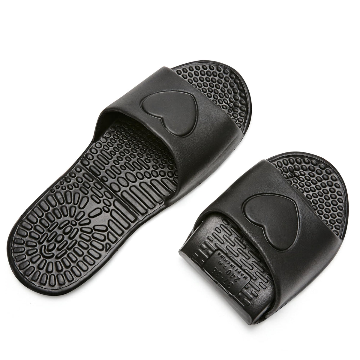 Shower Shoes Travel Foldable Portable Non Slip Slippers for Hotel Guests Swimming Spa Unisex Men Women Lightweight EVA Bathroom Slides Quick Drying Water Resistant Footwear