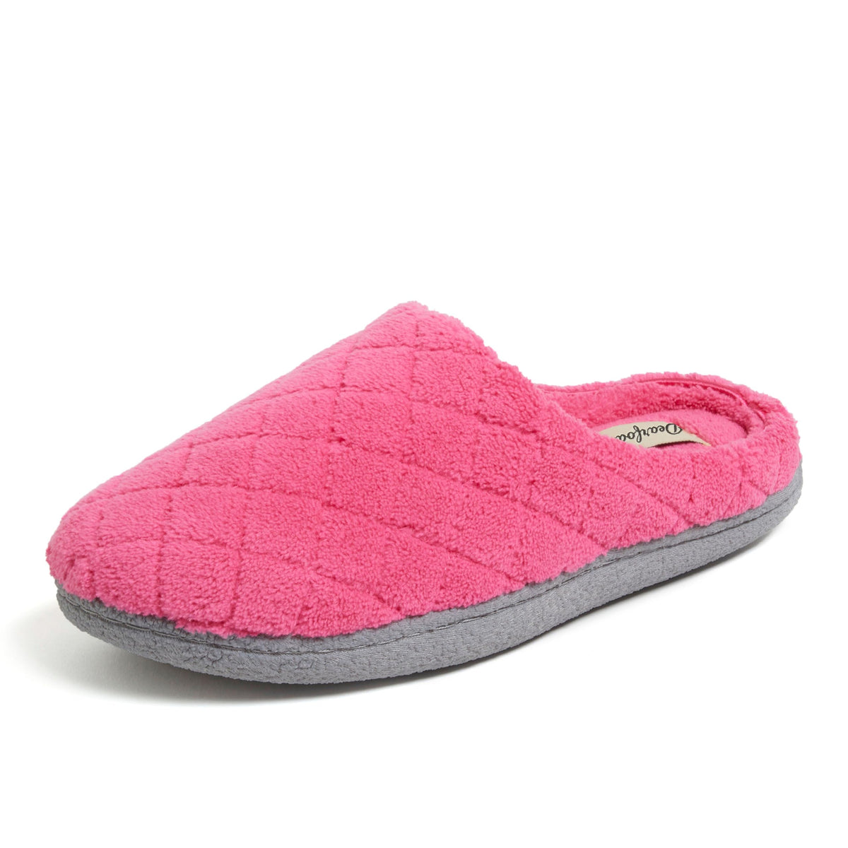 Leslie Terry Clog House Shoes with Memory Foam, Indoor Slippers with Wide Widths