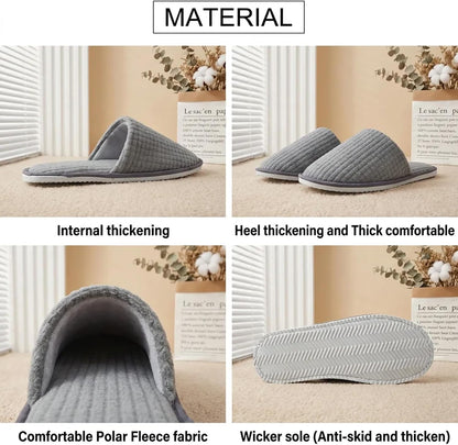 1-Pair Spa Slippers - Non Slip Slippers For Guest Women & Men -Washable & Reusable Guest Slipper for Indoor Hotel, Spa, Travel, Shoeless Home, House, Bedroom, Bride Slippers