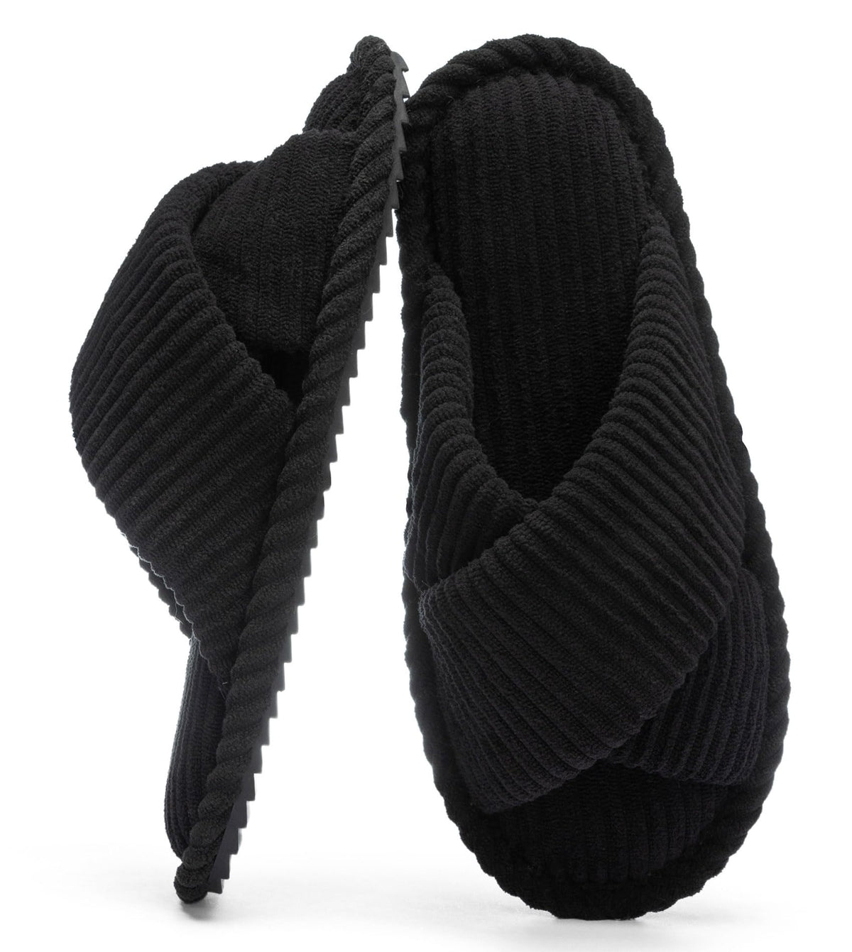 GOEWY Slippers for Women with Memory Foam Open toe House Bedroom Shoes