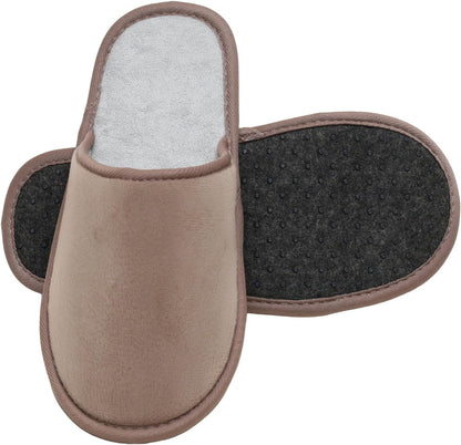 murmur Women Men House Ultrathin Soft-lightweight Slient Quite Sole Non-slip Indoor Bedroom Bath Barefoot Slip on Non Disposable Washable Spa Slippers Shoes for Home Travel Guest Unisex