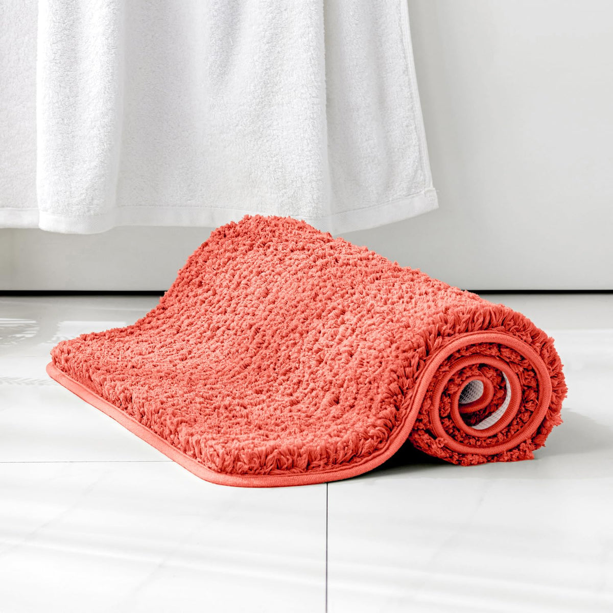 MIULEE Teal Bathroom Rugs Soft Small Microfiber Bath Mat 16x24 Inch
