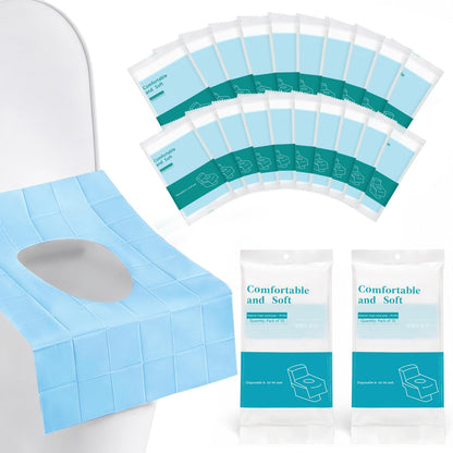 Rgqphantom 50 Pack Toilet Seat Covers Disposable, Portable Toilet Liners