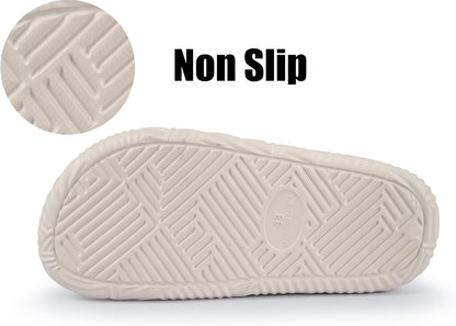 Weweya Slides for Women Men Shower Shoes House Slippers Beach Sandals