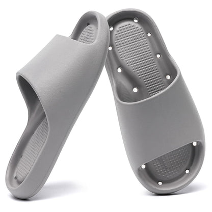 Unisex Arch Support Shower Shoes with Drain Holes Slides